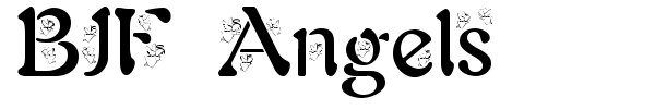 BJF Angels font preview